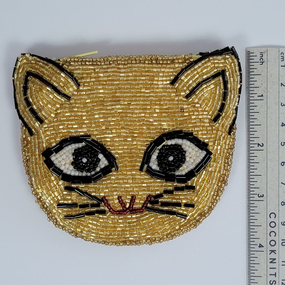 Urban Outfitters Beaded Cat Coin Purse - Picture 9 of 10